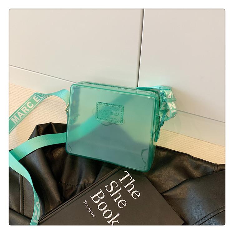 Handbag bag new fashion trendy transparent matte texture women's bag niche women's messenger bag