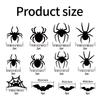 Halloween Dekorationen 3D LED Leuchtende Spinne Fledermaus Wandaufkleber Set, Leuchtet im Dunkeln für Haus Bar, 16er Pack