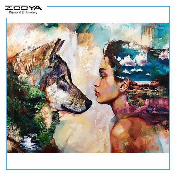 

ZOOYA DIY 5D квадратный горный хрусталь красивая женщина Алмазная вышивка картина вышивка крестом домашний декор