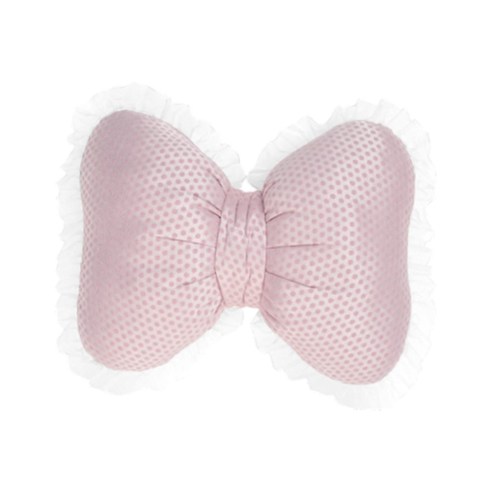 

Decorative Bow Cushion Soft Plush Pillow Breathable Throw Cushion for Modern Living Room Chair Decor розовый