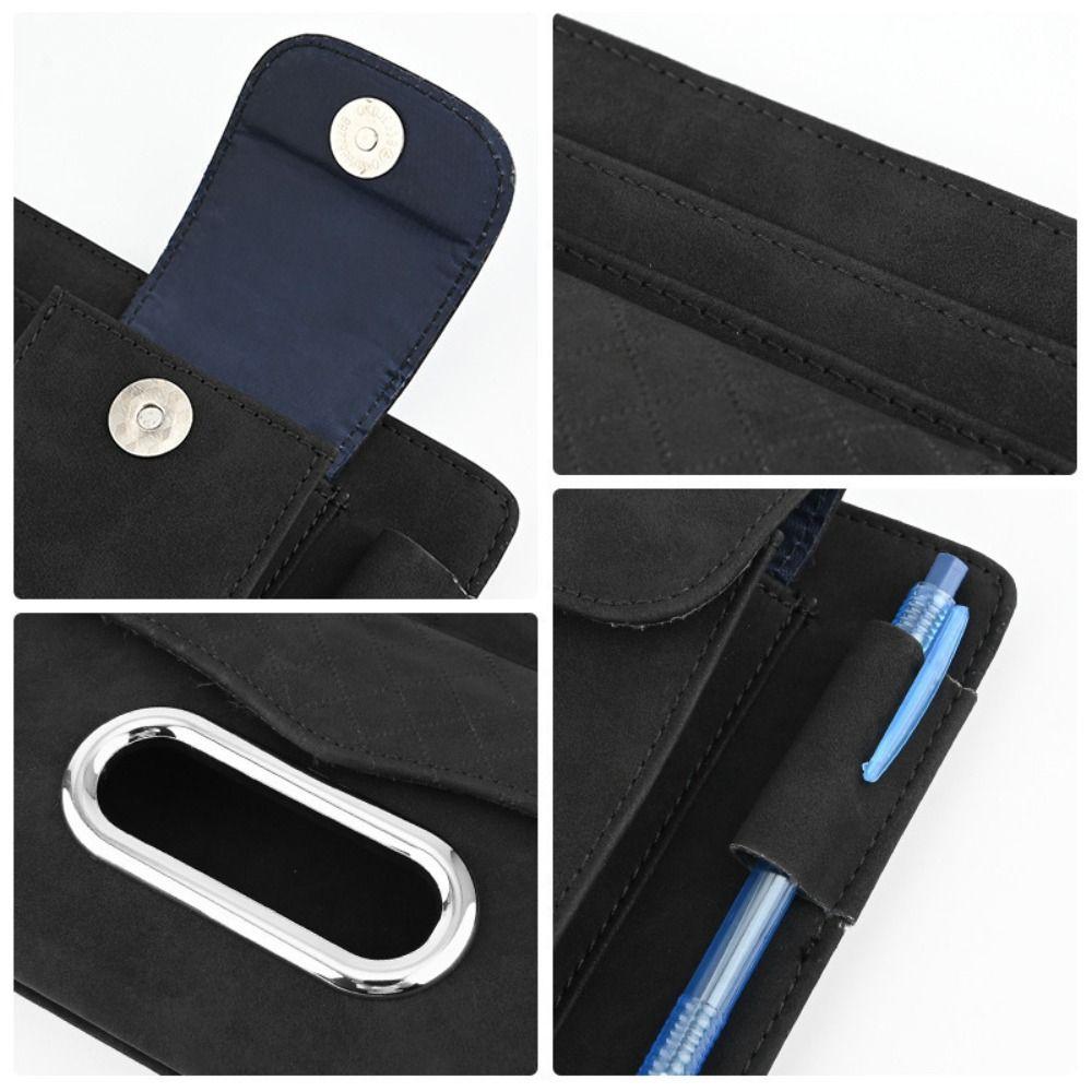 Multi-functional Car Tissue Box Pen Holder Car Glasses Clip Convenient Car Visor Storage Bag Van