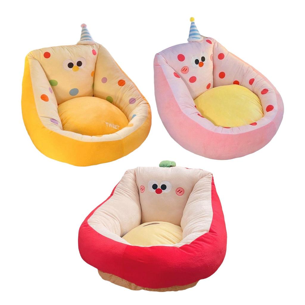 Kawaii Cushion Chair Comfortable Funny Soft Cartoon Floor Pillow Lazy Sofa for Study Indoor Nursery Rooms Living Room Kids Room