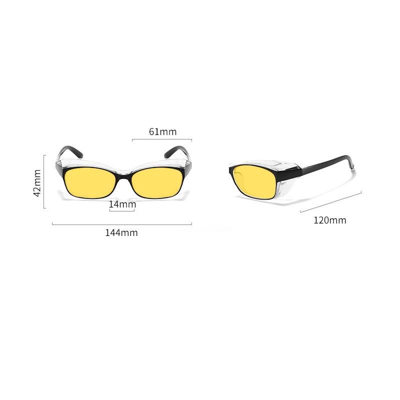 Nové sluneční brýle s nočním viděním a ochranou proti modrému světlu, sluneční brýle s ochranou okrajů pro sledování mobilních telefonů, počítačů, ochrana očí