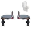 2 Stück Universal-WC-Deckelschraube, WC-Sitz-Befestigungsschrauben, Expansionsschrauben-Set, WC-Verbindungsmuttern, Zubehör