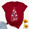 Merry Christmas Nutcracker Squad Christmas Tree Shirt Holiday Ballet Tee Crewneck Casual Style  Allmatch Printed Tshirt Tops