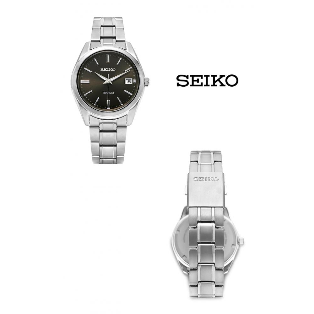 Seiko ClaSSic Titanium Men S Analog Watch Sur375p1