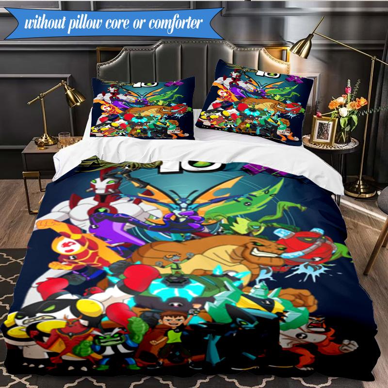 Alien heroes 3pcs K-pop music group Bedding set,Ideal for Bedroom, Dormitory,Including Duvet Cover And 2pcs Pillowcases,Fan gifts