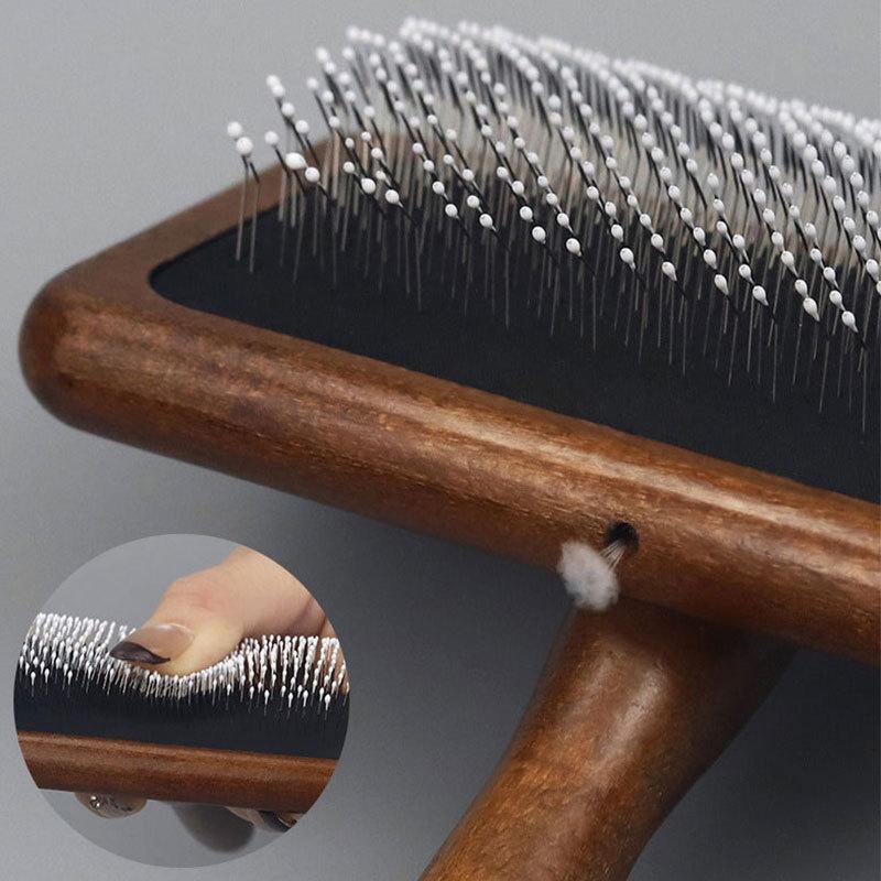 Dog Comb Wooden Dogs Brush Pet Hair Remover Dog Grooming Brush for Pet Hair Knot Opening Massage Cat Brushes Pet Accessories