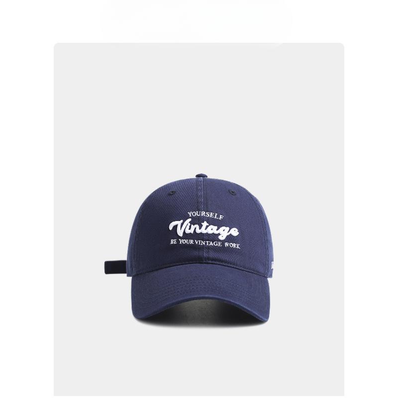 

Женская бейсболка с мягким верхом нового стиля с вышивкой букв, повседневная, универсальная, модная брендовая бейсболка, подчеркивающая лицо, маленькая бейсболка для мужчин M（54-58cm）