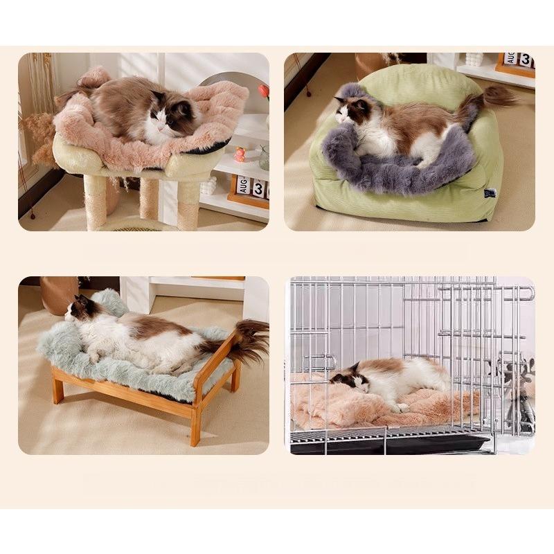 Winter Warm Thickened Pet Blanket All Seasons Universal Cat Mat Dog Soft and Comfortable Solid Color Dog Mat Pet Supplies