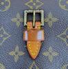 used LOUIS VUITTON Malletier Jeune Fille MM Monogram Shoulder Bag M51226 Rare 90s