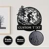 Custom Metal Sign Mountain Bike Silhouette Outdoor Home Kitchen Wall Decor Holiday Gift