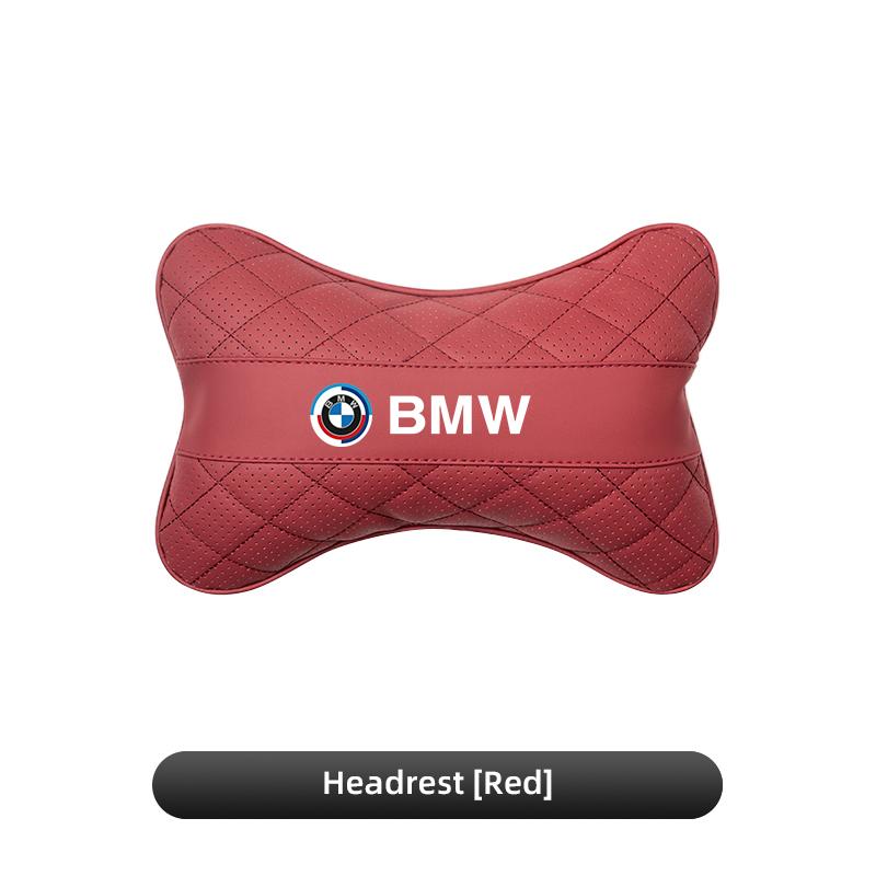 1xCar Seat Neck Pillow Headrest Lumbar Waist Support Cushion Keychain For BMW X1 X2 X3 X5 X4 X6 X7 iX3 F20 F10 F07 E70 E46 SU5