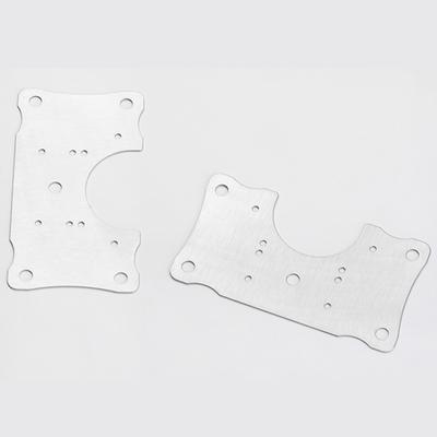 Silberne Scharnier-Reparaturplatte aus Edelstahl, dick, 1 mm, 90 x 50 mm