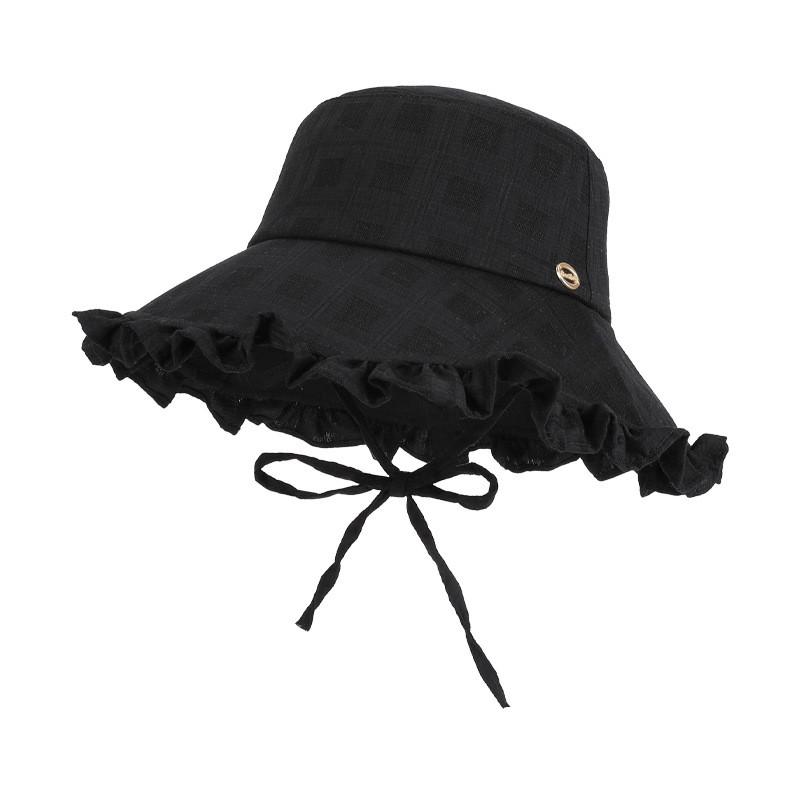 Sun Protection Fisherman Hat For Women With Large Brim And Breathable Polyester For Summer Outdoor Activities