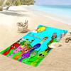 Personalisierbares Strandtuch mit Sprunki-Druck, Großes Weiches Schnelltrocknendes Handtuch für Strand, Camping, Schwimmen -HE132
