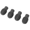 4PCS Drumstick Silent Practice Tip Silicone Stretchable Drum Practice Percussion Tip Grey