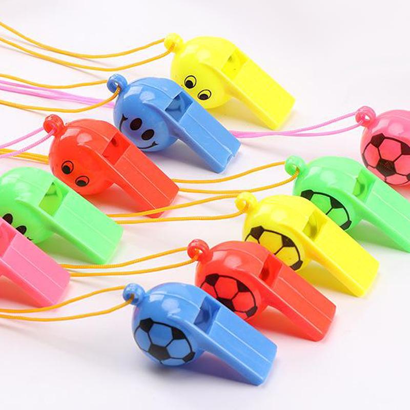 5~10pcs Whistle Plastic Mini Horn Cheerleading Supplies Sports Competition Soccer Basketball Cheerleading Referee Whistles TMZ