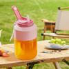 Portable Blender 1L Dual Lid Efficient Use Convenient Strap Rechargeable Cordless Blender for Outdoor Travel Gym Party
