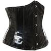 Gothic Shiny PVC Underbust Corset Top Leather Vintage Style Bustier Body Shaper Black Plus Size Steampunk Corsetto Waist Trainer