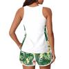 Tankini Swimsuit for Women Plus Size Bathing Suit Two Piece Athletic Swimwear Beach Short Set with Pockets