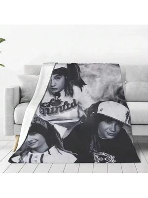 Warm Soft Blanket Picnic Tom Kaulitz Throw Blanket Guitarist Music Flannel Bedspread Couch Chair Graphic Sofa Bed Cover