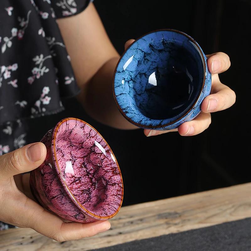 120ml Ceramic Gongfu Tea Set - Glazed Pu'er Master Cup & Tea Bowl, Traditional Chinese Durable Teaware for Brewing & Serving