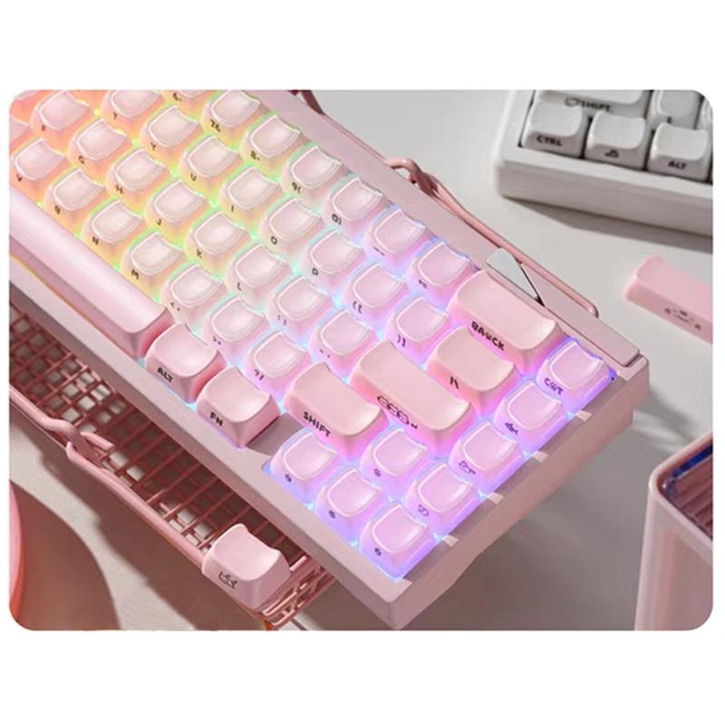 MAO Height ABS PC Jelly Texture Keycaps 119 Keys Full Set For Gaming Mechanical Keyboards And Magnetic Switches