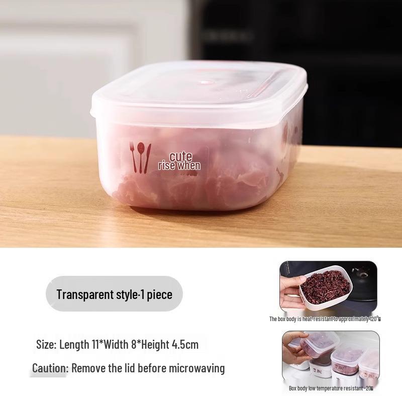 Refrigerator Food Storage Box: Freezer-Safe, Fresh-Keeping, BPA-Free Organizer for Meat Compartments.