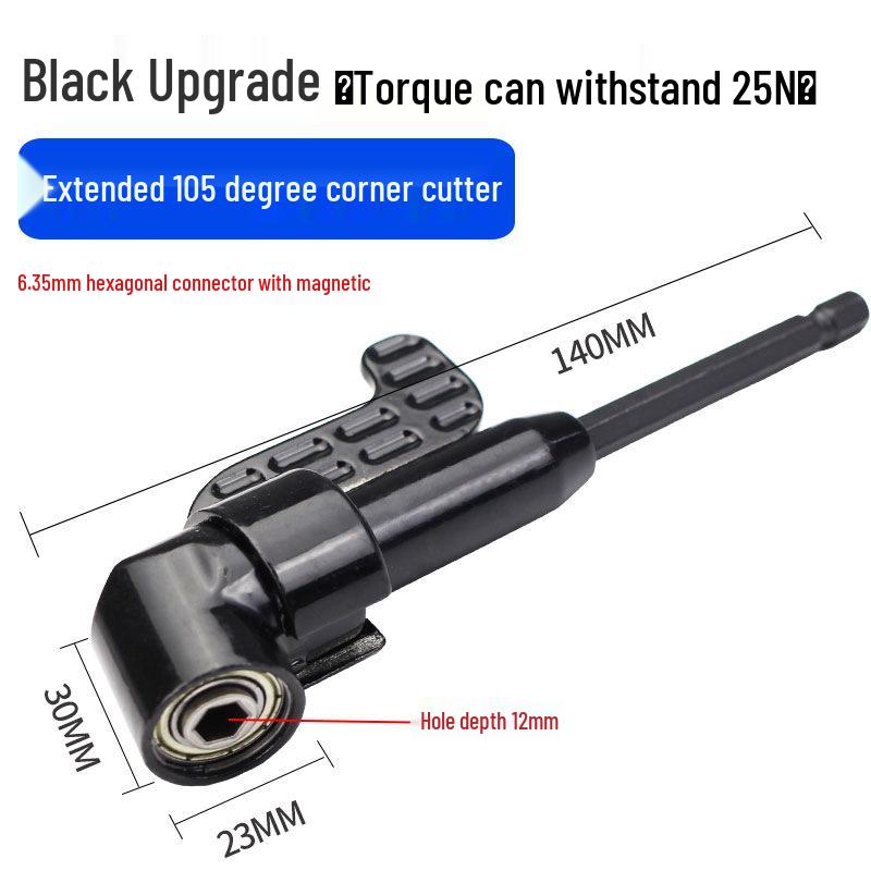 90° Hochdrehmoment Flexwellen-Adapter für Bohrmaschine & Schraubendreher