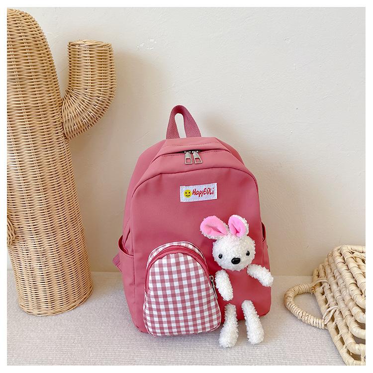 

Новый детский рюкзак «Маленький кролик», мультяшная сумка большой вместимости для детского сада, милый модный уникальный подарочный набор для фестиваля на заказ No Need Custom горячий розовый