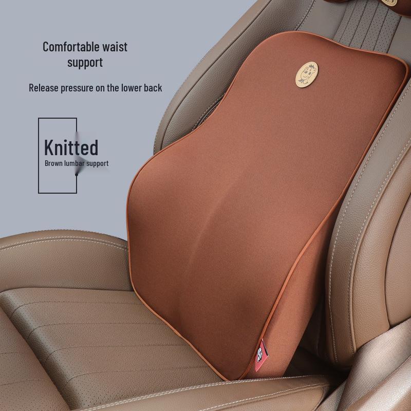 Creative Memory Foam Car Lumbar Support Cushion and Waist Pillow
