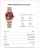 Louis Vanson Women's Luminous Diamond-Set Waterproof Calendar Watch – Popular Style