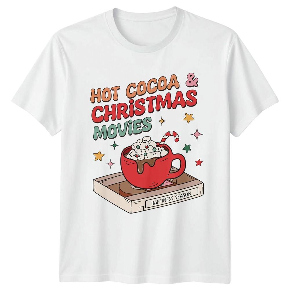 Hot Cocoa Christmas Movies Christmas Holidays Unisexs Unisexs Graphic Tee S
