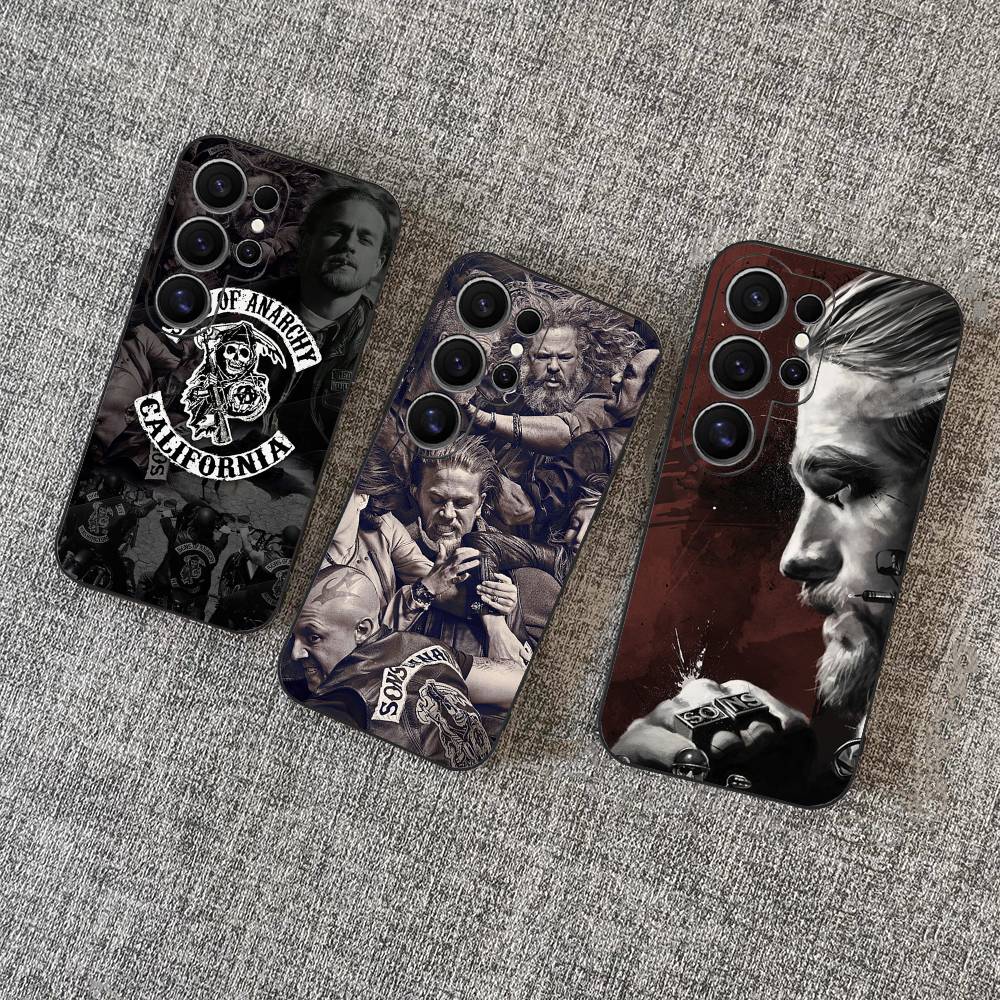 Crime Sons Of Anarchy TV Phone Case For Samsung S 24 Fe 25 Ultra Plus 20 Lite 21 30 22 23 24 22 Ultra 5G Fundas