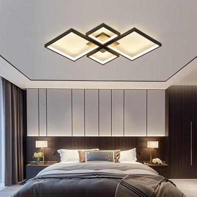 Modern Geometric LED Ceiling Light – Minimalist Decorative Fixture for Bedroom