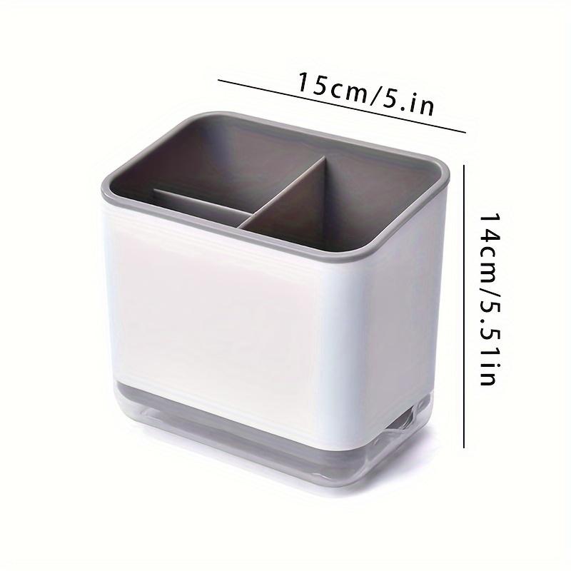 1pc Double-Layer Detachable Chopstick Holder and Cutlery Organizer - Kitchen Storage Shelf and Tableware Drain Rack
