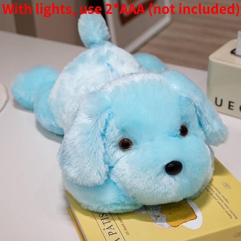 Dog Glowing Color Plush Toy Animal Puppy Stuffed Doll Decorations Kids Gift
