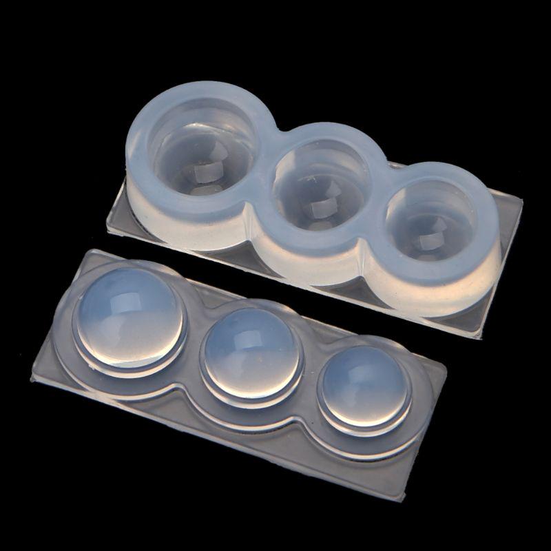 3D Round Ball Oval Square Silicone Molds DIY Pendant Mold For Epoxy Resin 3D Mould Jewelry Making Crafts Tools Accessories