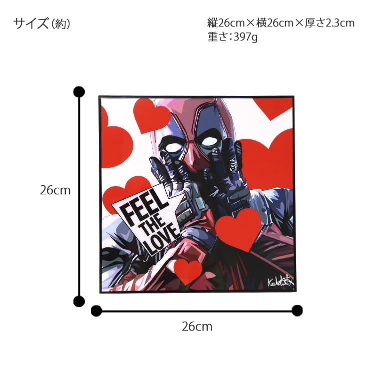 Art frame Deadpool, Marvel merchandise, X-Men, Marvel art, KEETATAT SITTHIKET, pop art frame, DC Comics, overseas poster, panel, imported homage