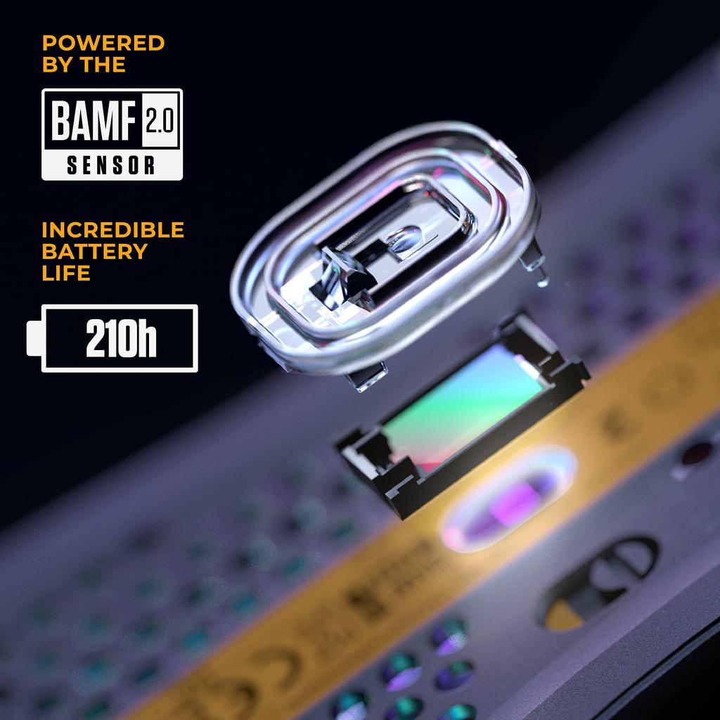 Glorious MODEL O 2 Wireless Gaming Large RGB Wireless and Bluetooth Connection Matte MS667 Mouse, Ultra-Lightweight 68g, Capacity, 2.4G Compatible,