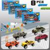 Off-road 1:64 Alloy Car Model - Eight Colors, Slide Toy for Boys, Simulated Metal Vehicle.
