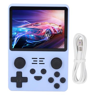 Handheld Game Console Blue 3.5 Inch IPS Screen Dual 3D Joysticks ST7703 Chip Portable Retro Game