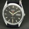 REFURBISHED SEIKO 5 AUTOMATIC 6309A JAPAN MENS VINTAGE BLACK WATCH a701730-5 R206c-a701730