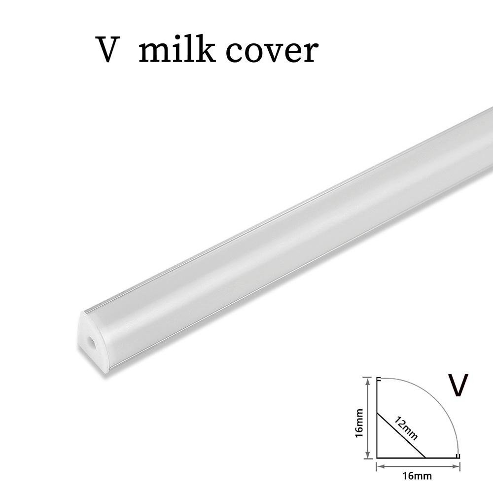 1-30pcs/Lot Perfil Aluminio LED Corner Aluminium Profile Channel Holder for LED Strip Light Bar Cabinet Lamp Kitchen Closet