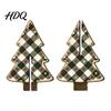 Reusable Eco Friendly Xmas Decor Wooden Christmas Tree Tabletop Decoration Rustic 3D Interlocking Ornaments Vintage Solid Wood Desktop Centerpiece