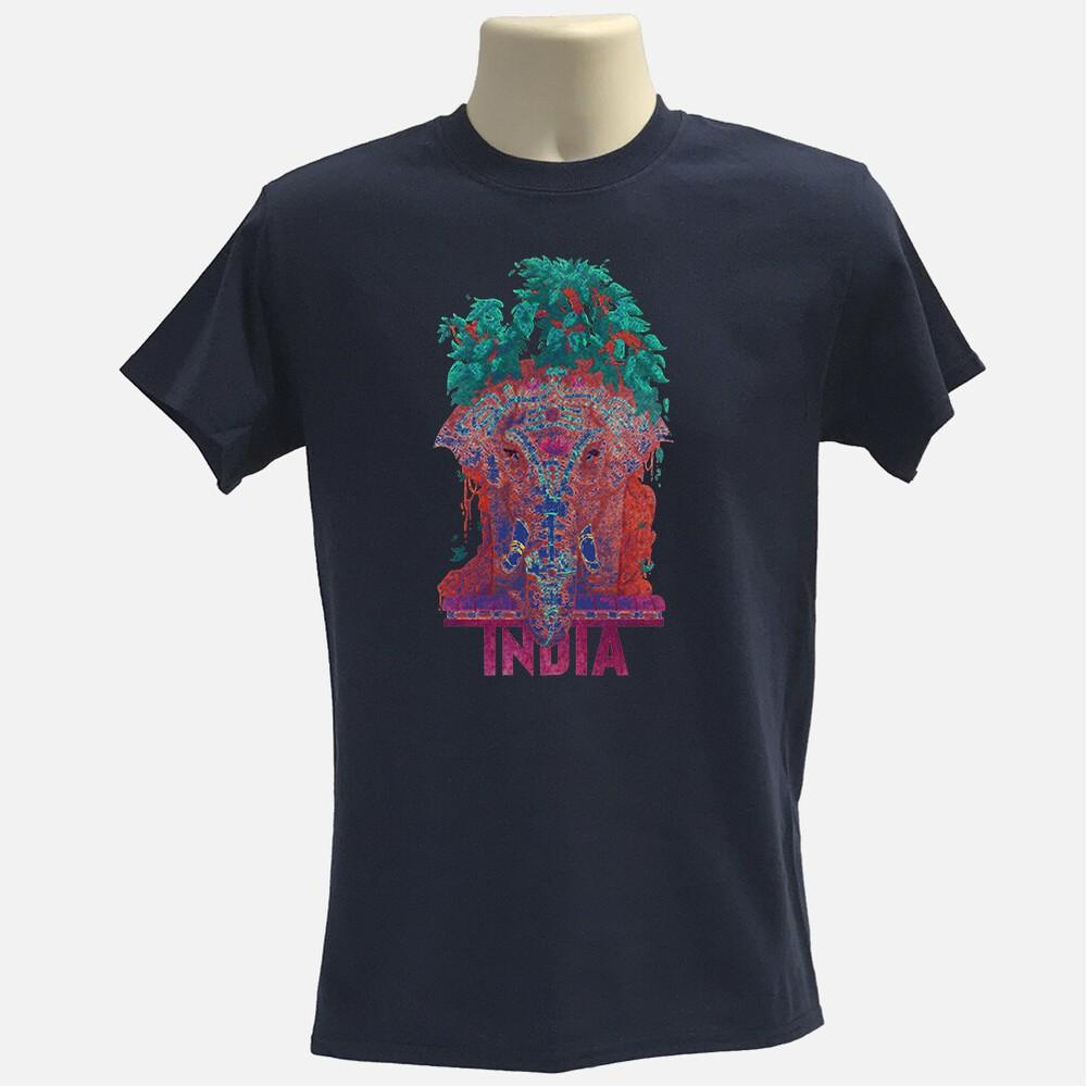 India elephant graphic Tshirt 100% organic cotton Tee Unisex T-Shirt XXXXL