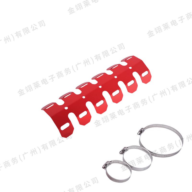 Motorcycle Exhaust Guard: Heat Dissipation, Anti-Scald, Scratch & Collision Protection, Short Version