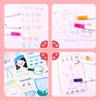 12 Color Outline Metallic Marker Pens Set Double Line Paint Marker Pen for Christmas Greeting Card Scrapbook Metal Ceramic Glass
