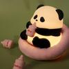 Panda LED Night Light 3 Level Dimmable Touch Bedroom  Decoration Bedside Table Cute Silicone Lamps Room Decor Lighting Lamps